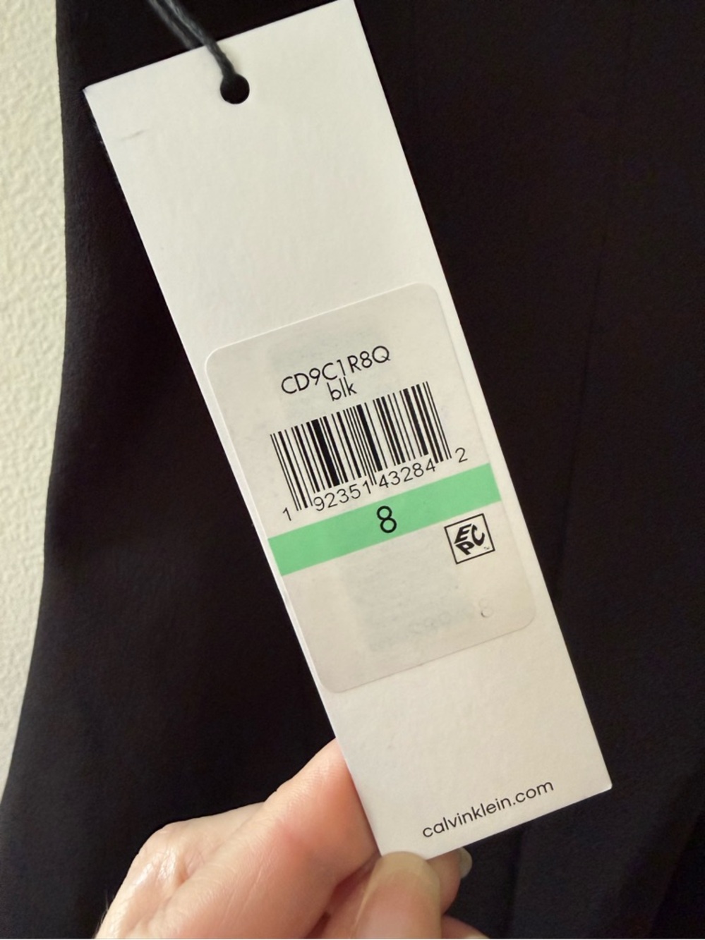 Calvin Klein Black Sleeveless Notched V-Neck Seamed Sheath Cocktail Dress Sz 8 - Picture 9 of 16